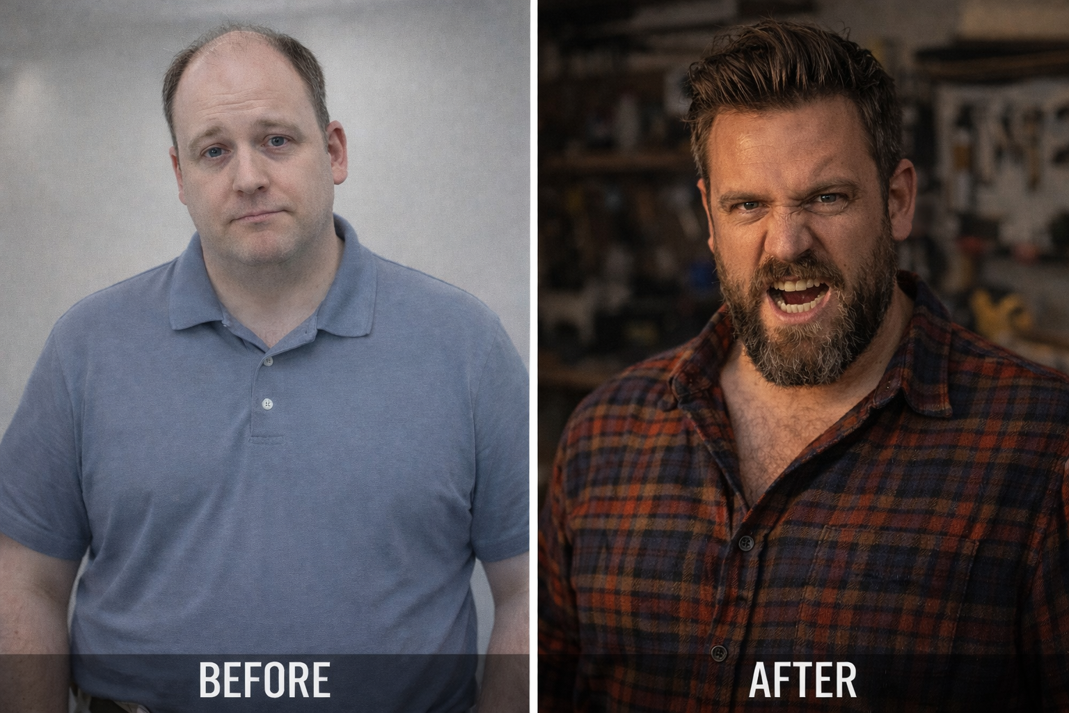 Derek before and after Brogain results